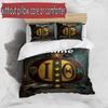 3pcs Duvet Cover Set (1*Duvet Cover + 2*Pillowcase, Without Core), Custom Name Iota Phi Theta Pattern Bedding Set, Home Bedroom Decor Gift