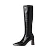 Boots Women's Winter 2025 New Long Skinny Boots High Heel Thick Heel But Knee High Knight Boots