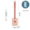 Nordic Silicone Toilet Brush with Wall-Mounted & Floor-Standing Design