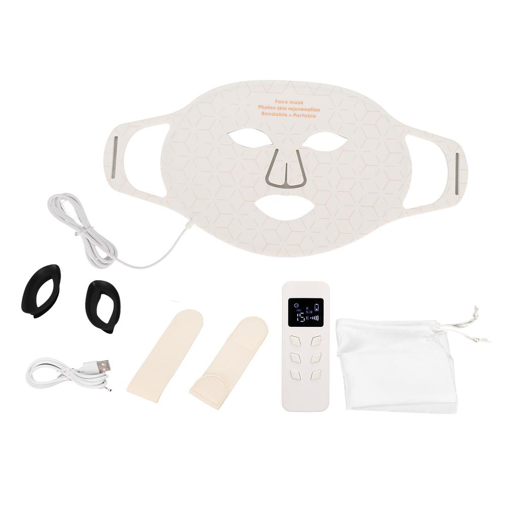 Silicone LED Photon Face Cover Red Blue LED Skin Rejuvenation Face Cover Beauty Device for Skin