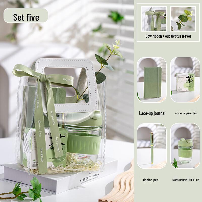 

Glass Cup & Stationery Gift Set