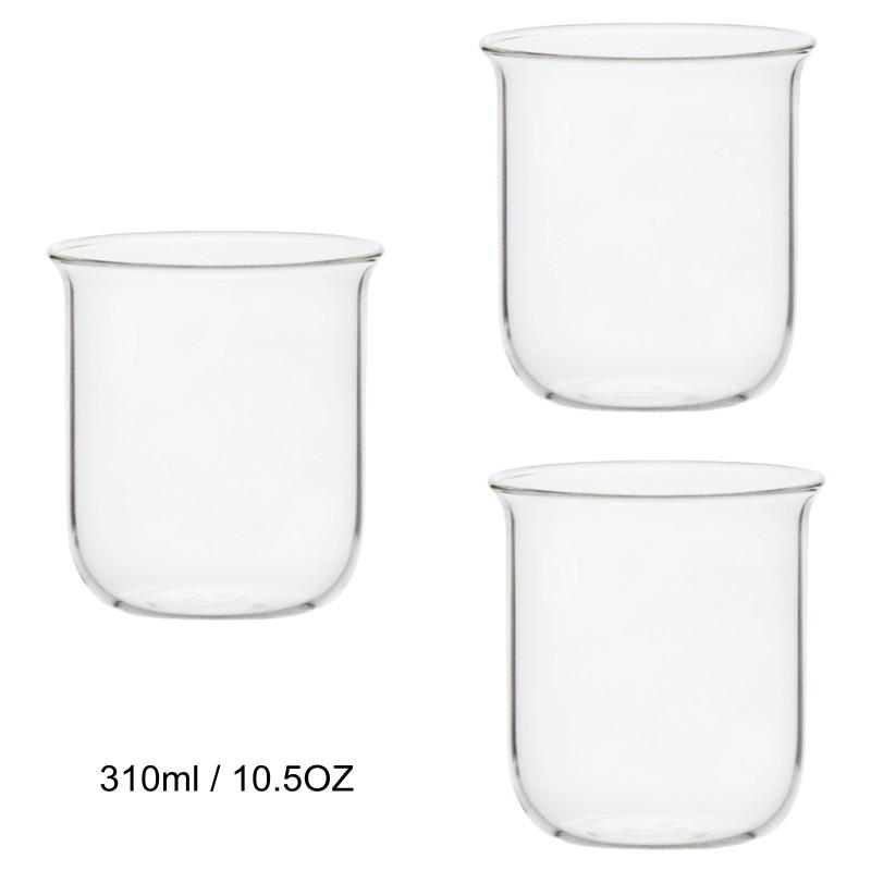 Ins Style Glass Cup 310ML 10.5OZ Heat-resistant Thickened Drinkware Transparent Tea Juice Milk Coffee Mug Home Water Glasses Mug