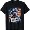 American Pitbull Terrier USA Flag Patriotic 4th of July Dog Gift Unisex T-Shirt