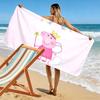 Peppa Print Beach Towel, Large Soft Quick Dry Towel for Beach Camping Swimming