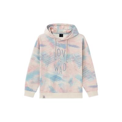 Li Ning Wade Series Zuckerwatte Locker Lässiger Sport-Hoodie Unisex Hoodies Rosa Blau AWDRG59-1