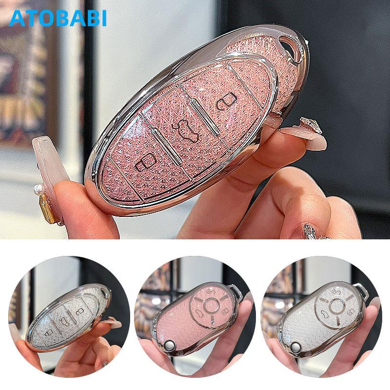 Crystal Style Tpu Car Key Cover Smart Remote Fobs Shell Case Bag For Faw Bestune B70 T99 T77 Pro T55 T33 Accessories