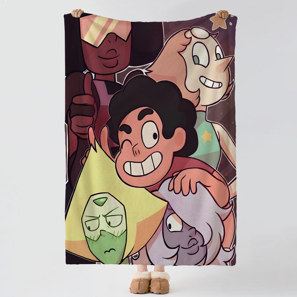 Cartoon S-Steven Universe-e Wurf Dicke Komfort Flanell Steppdecke, Mehrzweckgebrauch Innen Außen Tägliches Nickerchen
