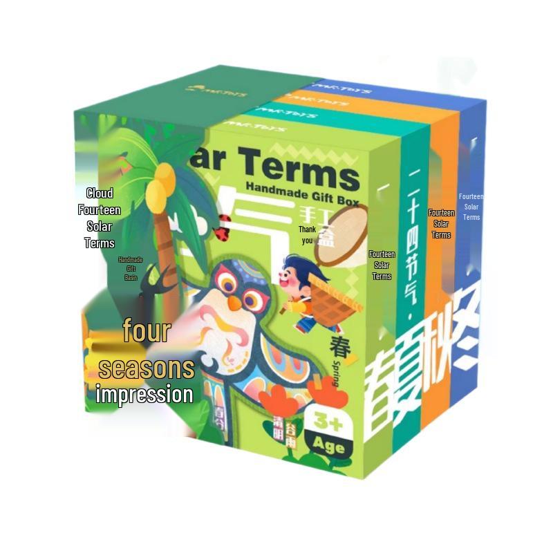 Mr. Toy 24 Solar Terms DIY Kit: Four Seasons Decorative Paintings for Kids.
