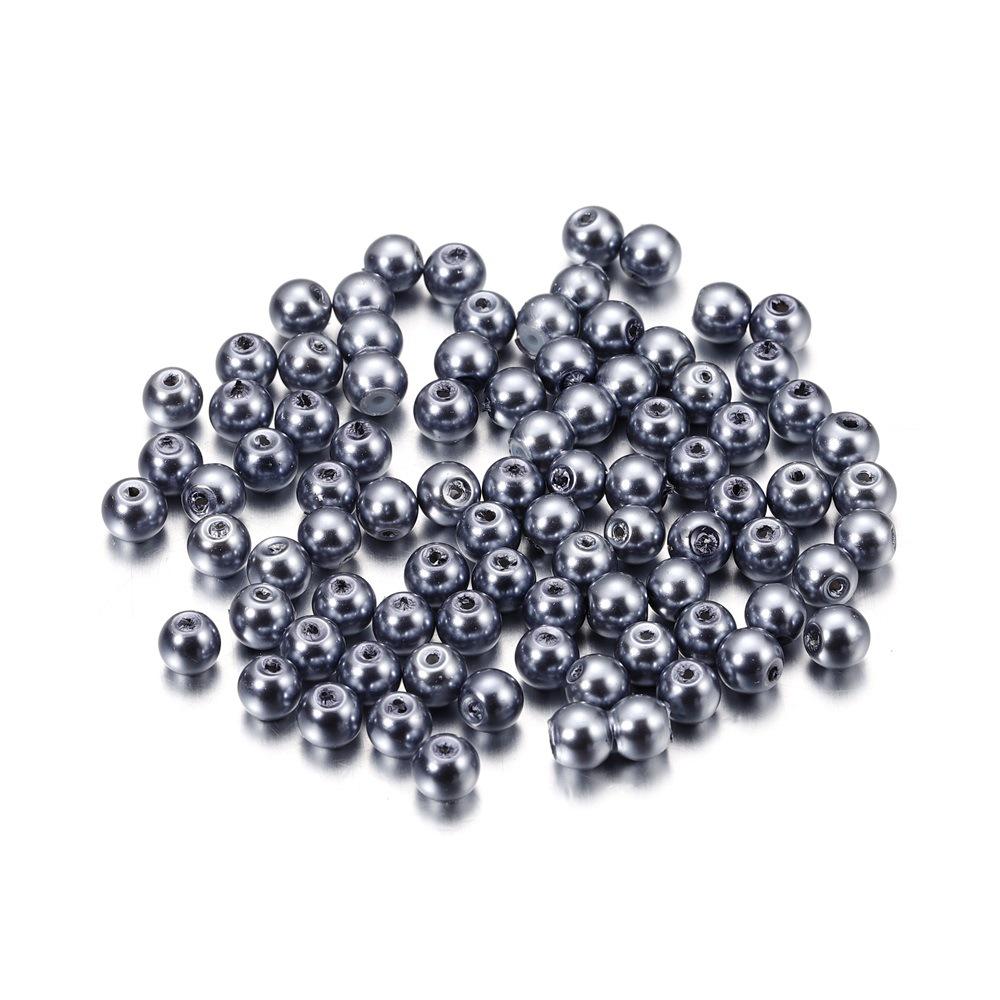 Multi-color 4mm Glass Imitation Pearl Beads for DIY Jewelry Crafting