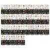 Christmas Luminous Tattoo Stickers: Santa Claus & Cartoon Designs for Kids