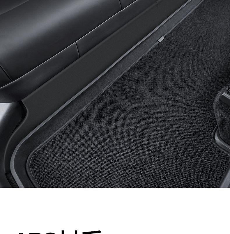 Tesla Model Y Rear Seat Flannel Anti-Kick Protector - Interior Modification Accessory