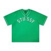 Stu American Style Waffle Print Oversized Long Sleeve Tee Men Winter Casual Wear