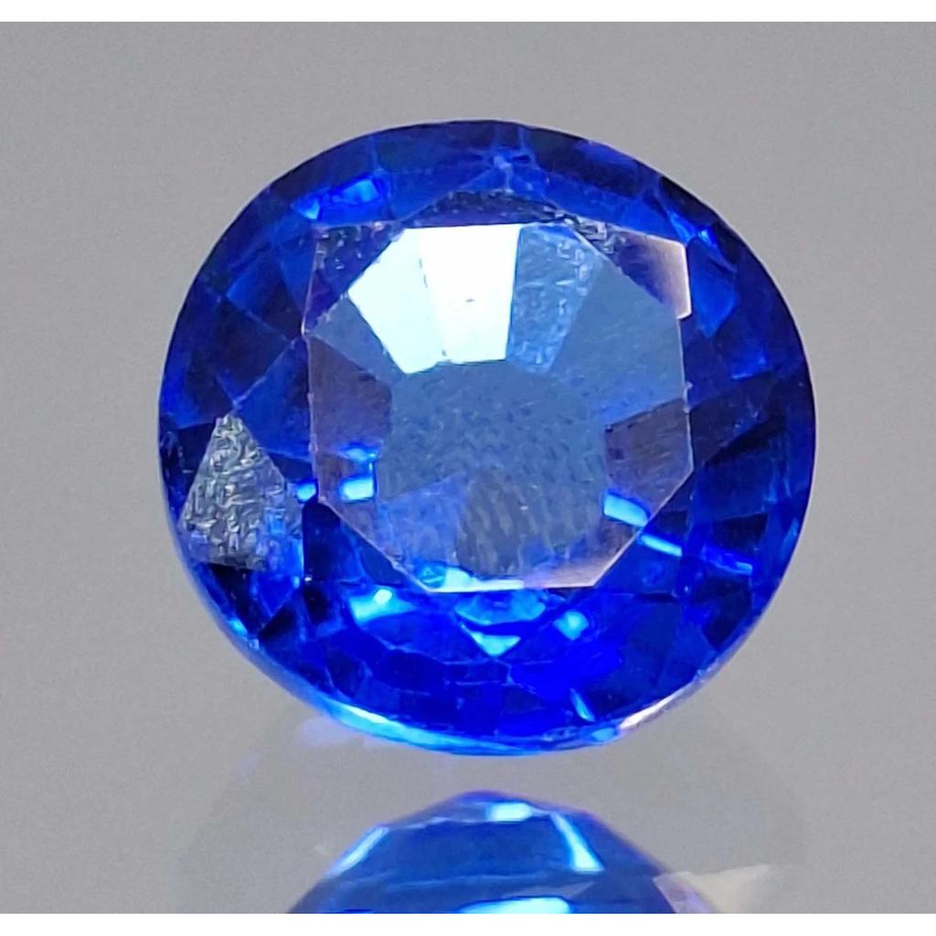 Safir Natural Albastru Regal Tăiat Rotund 7-9 Carate Piatră Prețioasă Liberă Certificată Uimitoare