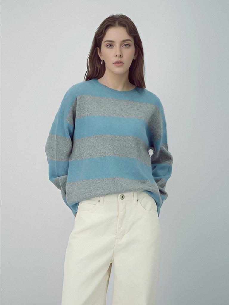 ACUD Round Wool Knit _St.Blue
