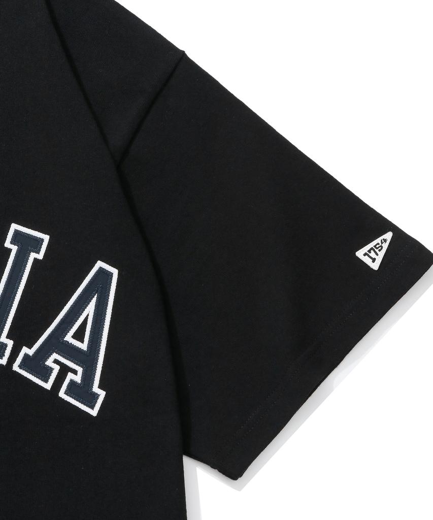 COLUMBIA UNIVERSITY Columbia Arch Logo S/S T-Shirts Black