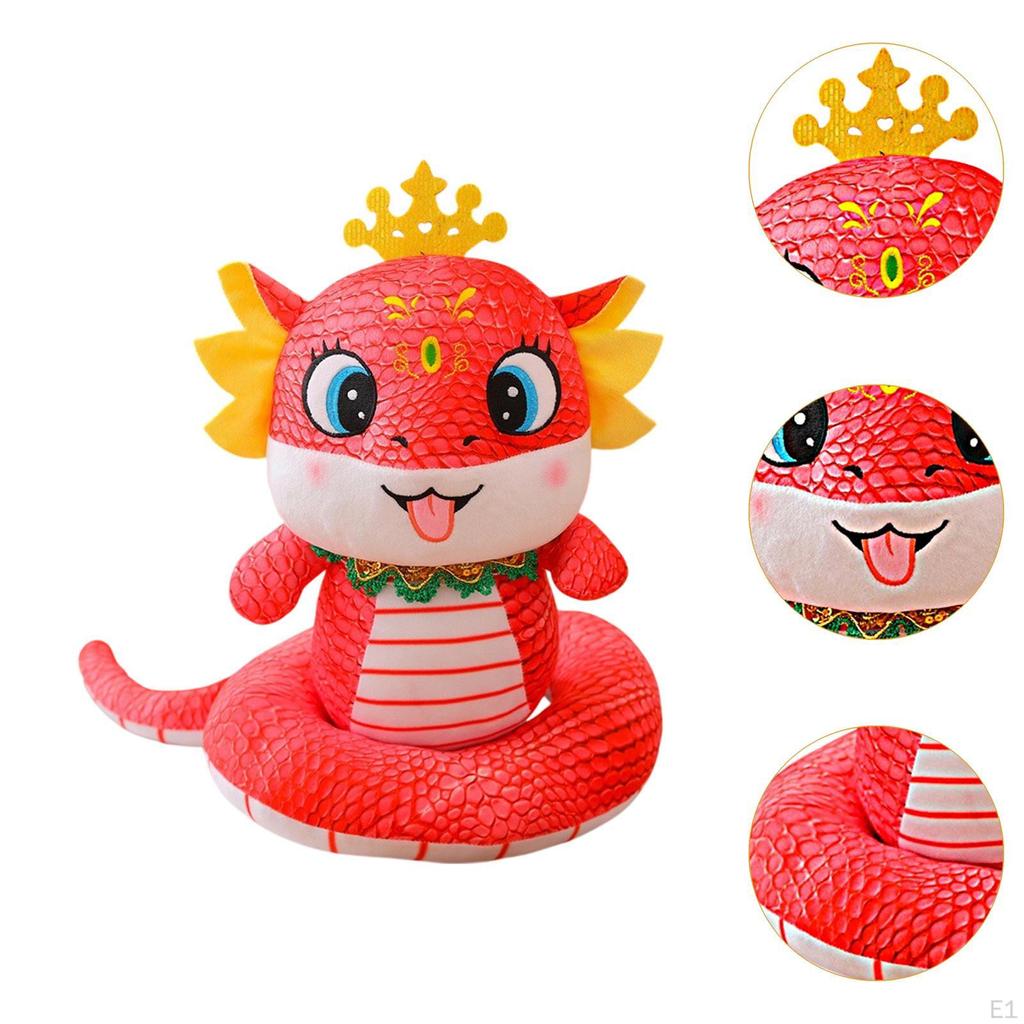 Chinese Year Snake Plush Toy Ornament Housewarming Gift Novelty Cartoon