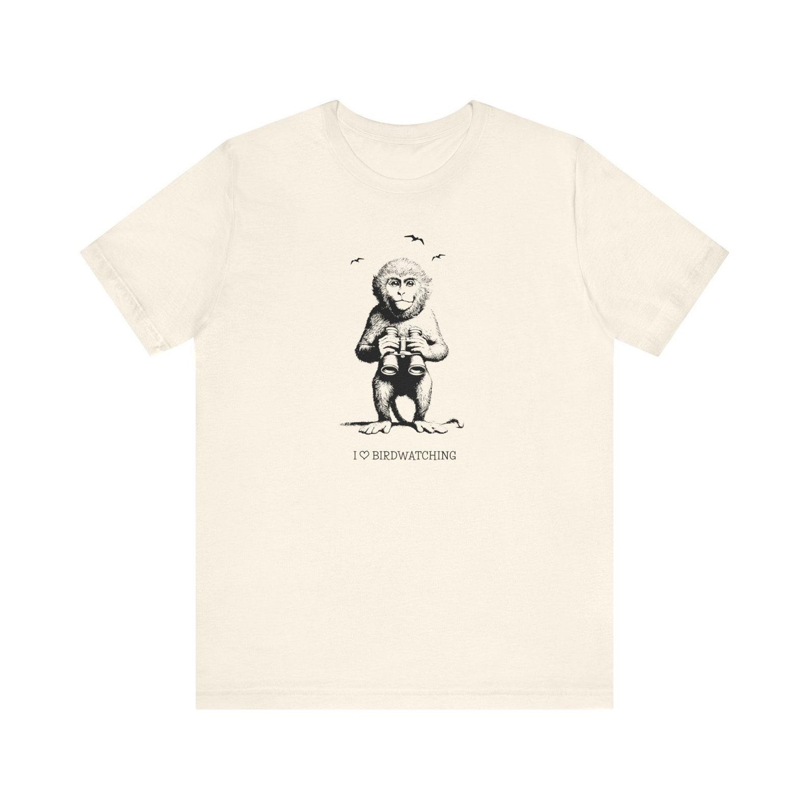 I Love Birdwatching Monkey T-Shirt S