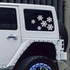 Christmas Car Stickers Snowflake Window Glass Reflective Vinyl Decal Graphic Decoration Festival Creative Gift Auto Accessories
