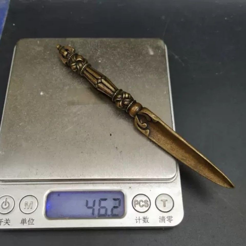 Brass Vajra, 13.5cm Long, Perfect for Esoteric Buddhism, Perfect as a Vajra Gift or Talisman.