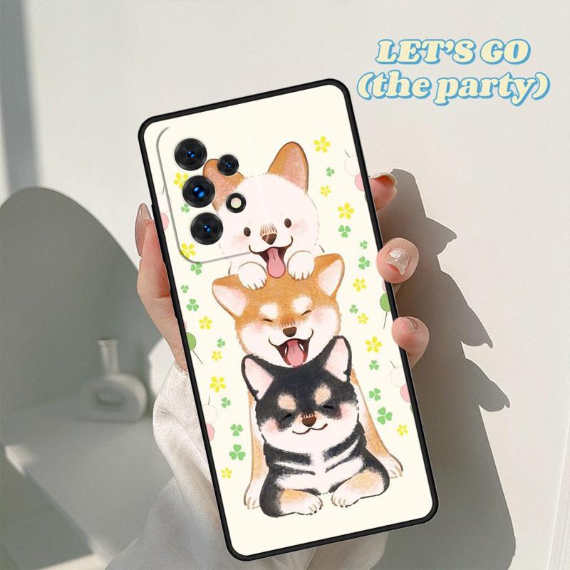 Custodia per telefono Cane Shiba Inu Animale Per Samsung Galaxy A42 A31 A40 A51 A71 A32 A80 A91 A52 A72 A73 A20e A21S A50 A70 A11 A12 Cover