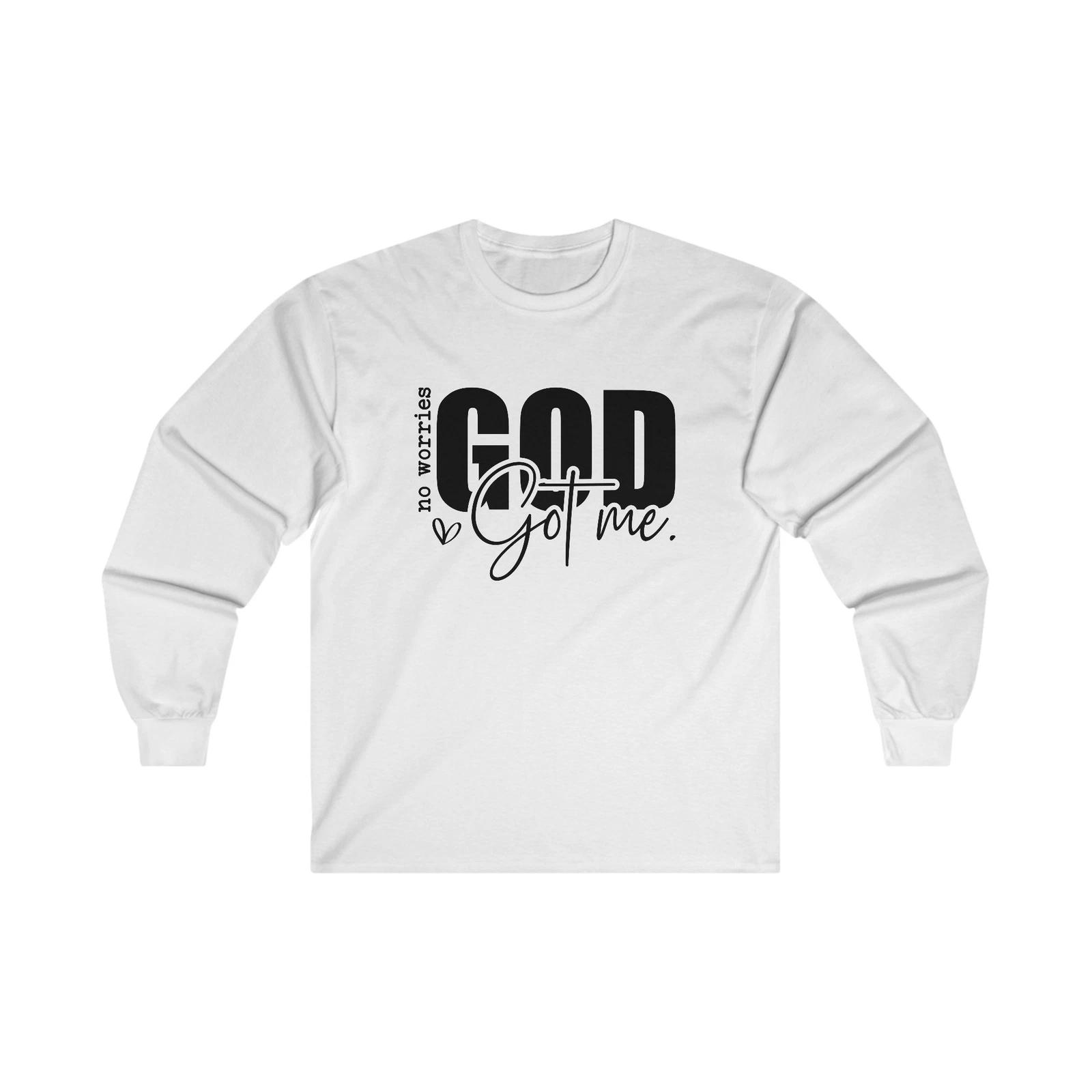 No Worries God Got Me Unisex Ultra Cotton Long Sleeve Tee L