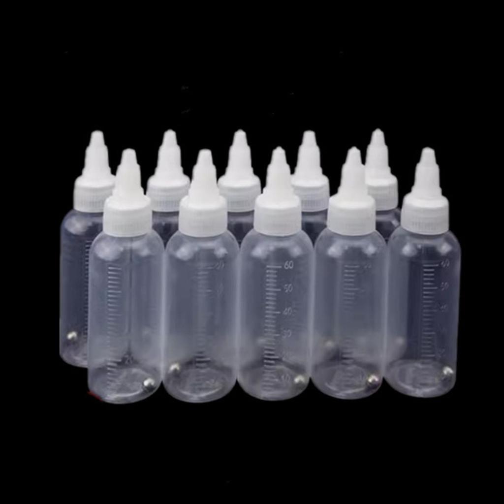 10 Pieces Dispensing Bottles Storage Containers Leakproof Round Convenient Squeezing for