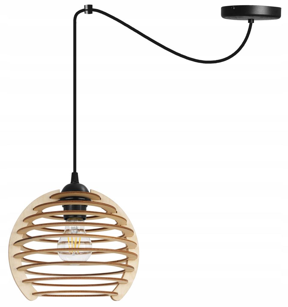 Hanging Lamp, Ceiling Chandelier, Wooden, Led Lampshade