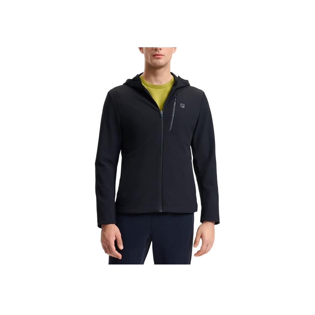 New FILA Fitness Jackets Coats Men's Pitch Black A11M511703F-BK