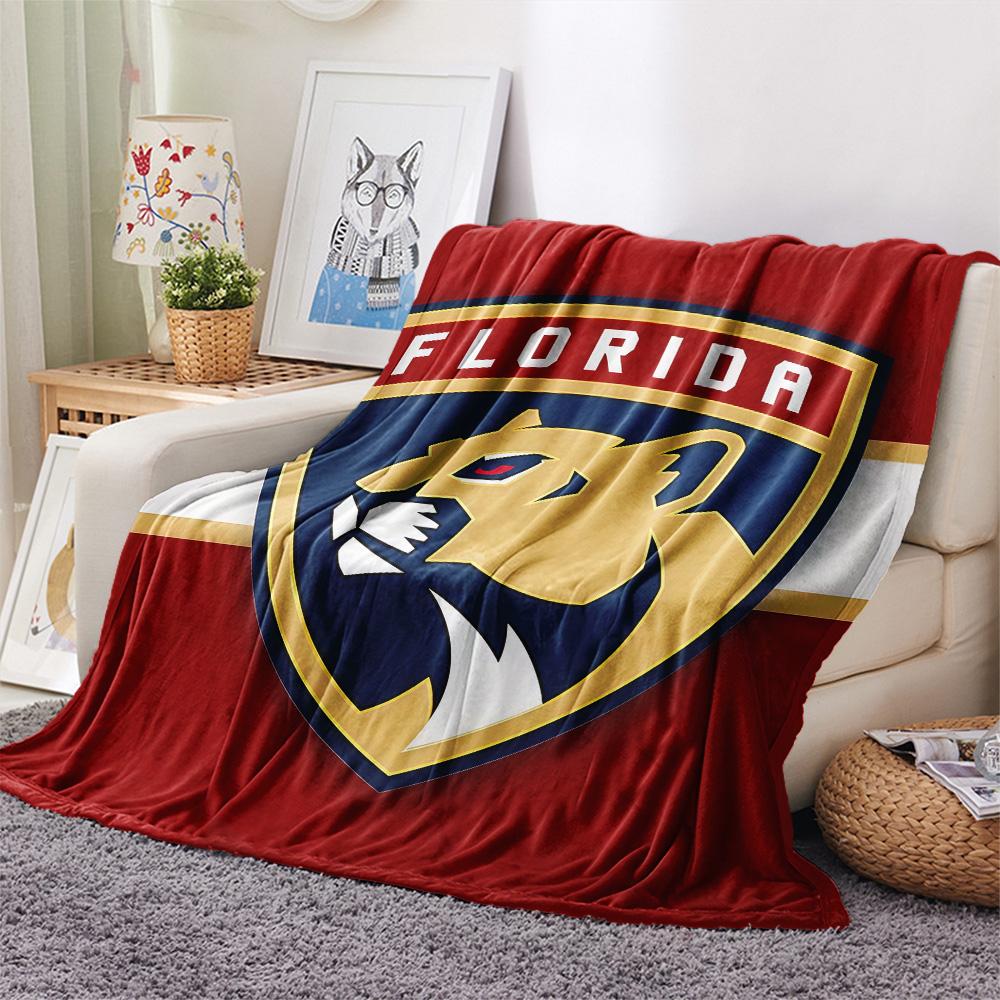 Florida Panthers Flannel Blanket, High Quality Comfortable for All Seasons, Home Decor, Warmth and Comfort