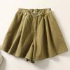 Shorts Pants Women Cotton Summer Versatile Vintage Loose Large Size Casual Wide Leg Pants Shorts