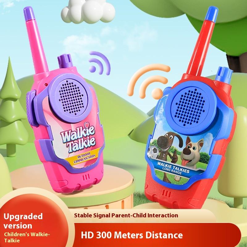 2 Stück Kinder Eltern-Kind-Sprechanlage Cartoon Niedliches Walkie-Talkie Mobiltelefon Outdoor-Spielzeug Jungen und Mädchen Lernspielzeug