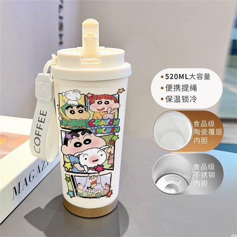 Cartoon Xiaoxin Thermos Cup 111 Stainless Steel Student High Value Office Coffee Cup Large Capacity Water Cup
