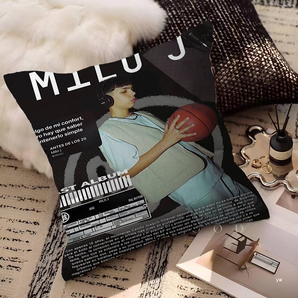 Singer M-Milo J Personalized Pillow Cover Kids Bedroom Wild Party Decor Pillowcase Kid Birthday Shower Gift