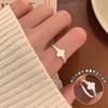 Women's 925 Sterling Silver Retro Ring - Light Luxury, Colorfast, Versatile, High-End.