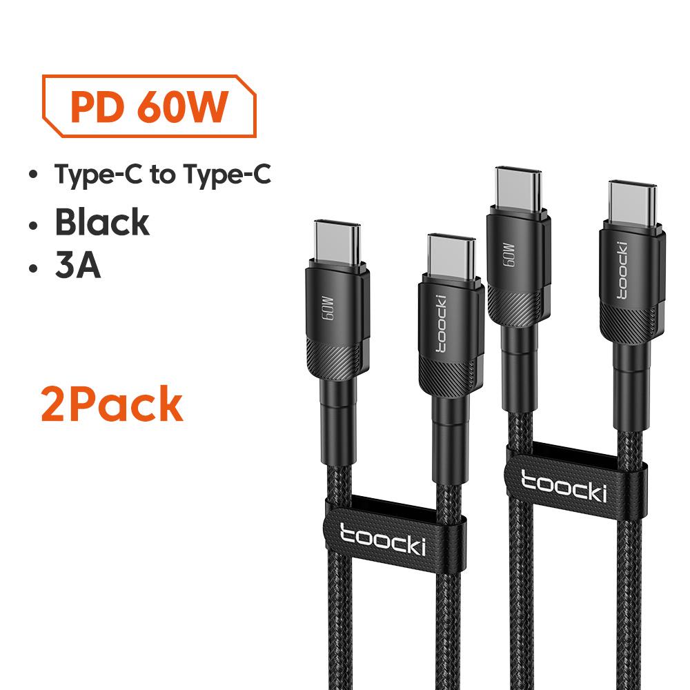 Toocki 100 Вт Type C на USB C Кабель PD 3.0 Быстрая зарядка 4.0 Быстрая зарядка Type C на Type C для iPhone 15 Macbook Samsung Xiaomi