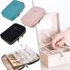 BAGSMART Jewelry Travel Organizer Case for Home Jewelry Organizer Storage Ring Binder Clear Bags Zipper Rolls Pouch for Necklaces