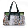 Autumn And Winter Snake Pattern Handbag First Layer Cowhide Bag Shoulder Bag Oblique Span Small Square Bag Underarm Bag