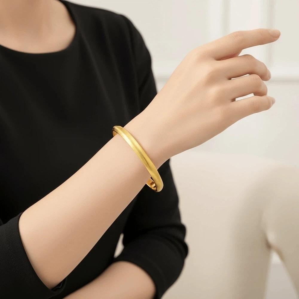 Waterproof Cat's Eye Bracelet Zinc Zinc Alloy Silver Wrist Circle Ornaments Opening Brushed Bangle Kids