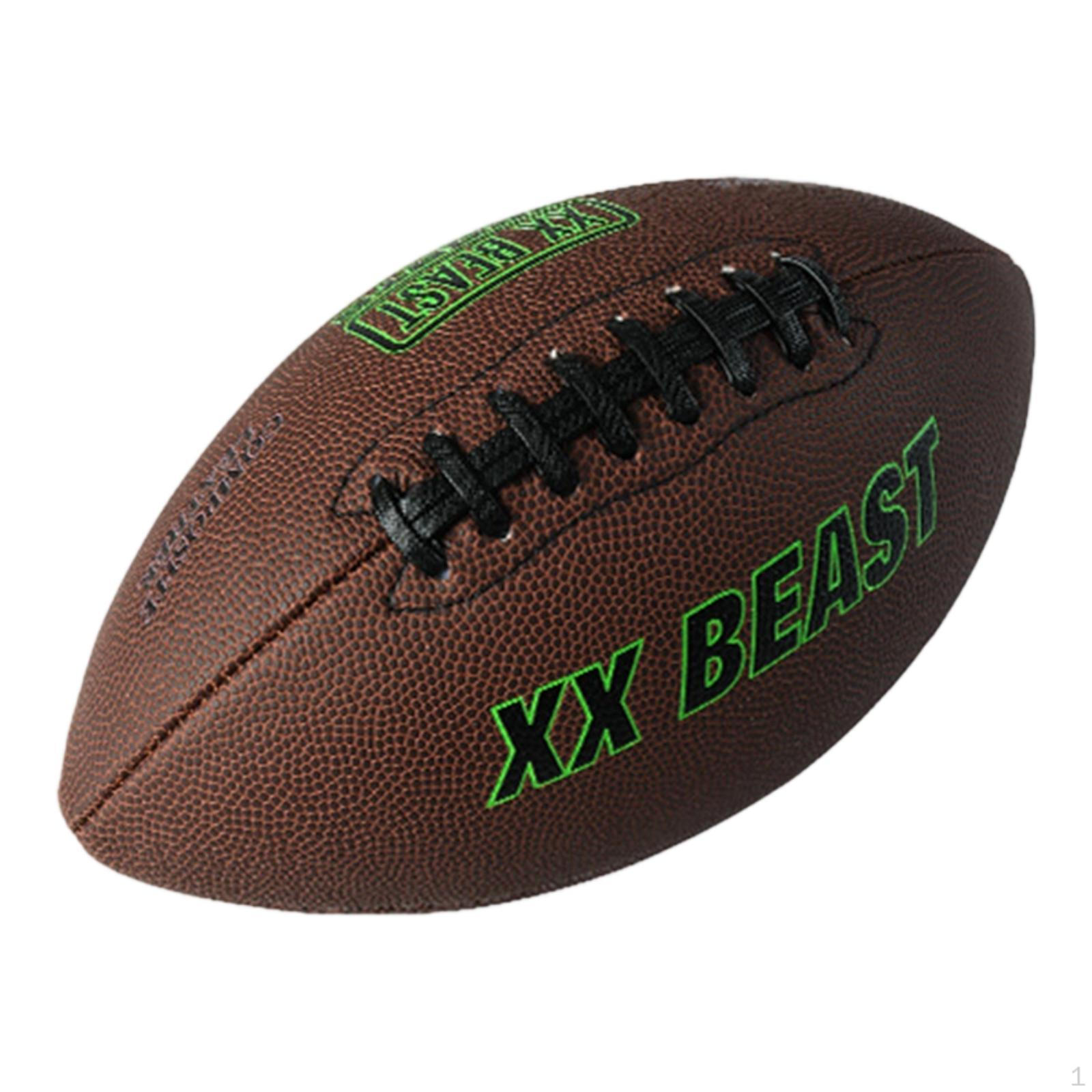 

Rugby Ball American Football Portable Water Resistant Wear Nonslip for Christmas Halloween Size 3