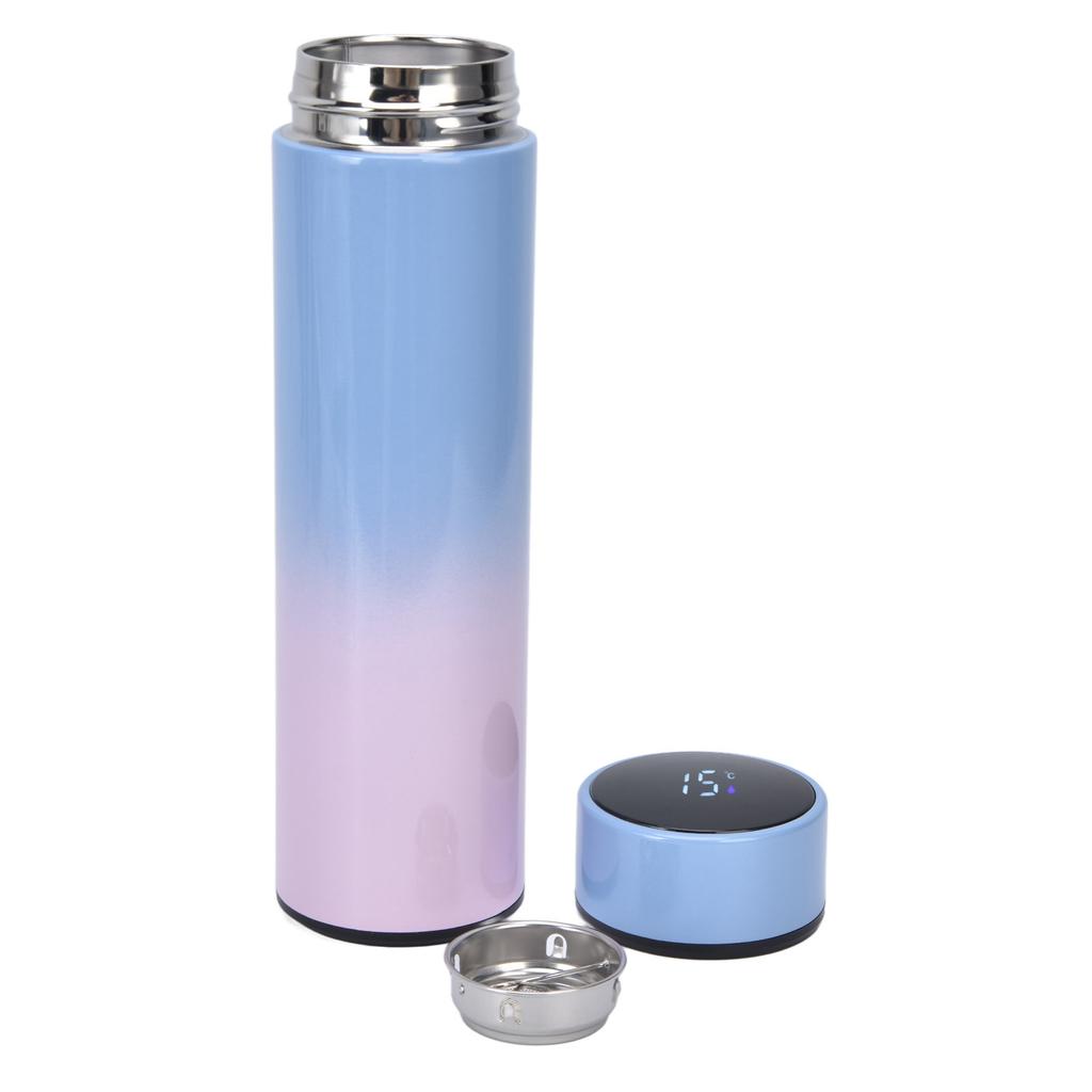 Smart Water Bottle 500ml LED Display Double Walled Stainless Steel Vacuum Insulated Water BottleTop
