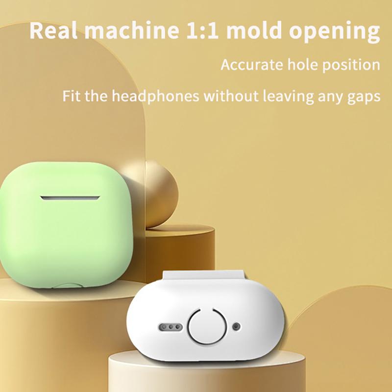 New Case For Apple Airpods 4 Silicone Protective Cover With Charging Port Anti-Dust Dirt Dust Plug For Airpods 4 Earphone Case