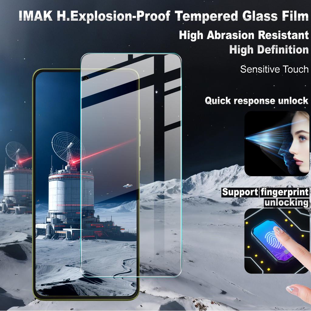 IMAK H Series For Motorola Moto G86 5G/G86 Power 5G Screen Protector Tempered Glass HD Clear Film (Fingerprint Unlock)