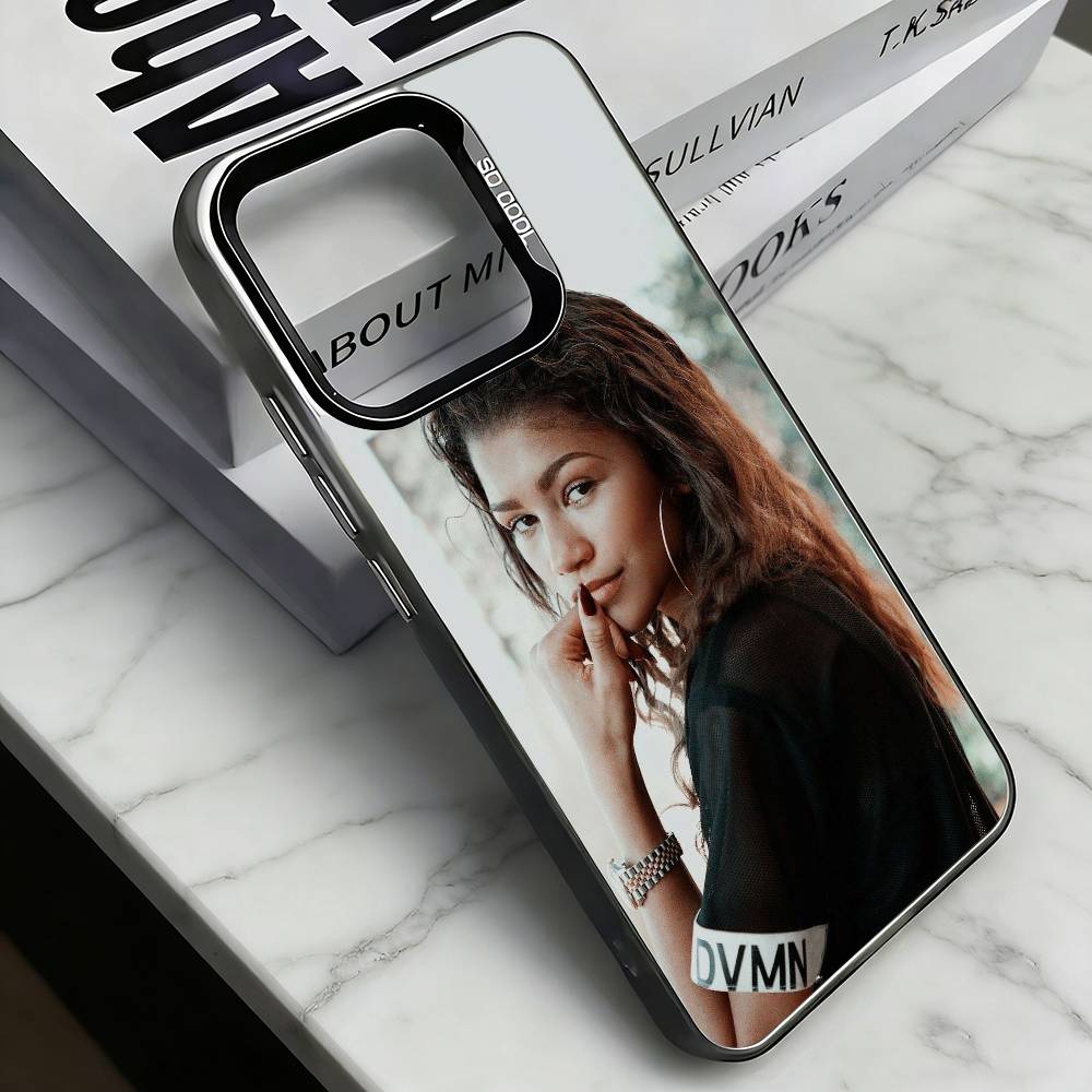 Z-Zendaya Phone Case For iPhone 17,16,15,14,13,12,11 Plus,Pro Max,XS,Colorful Silver Phone case Funda Cover