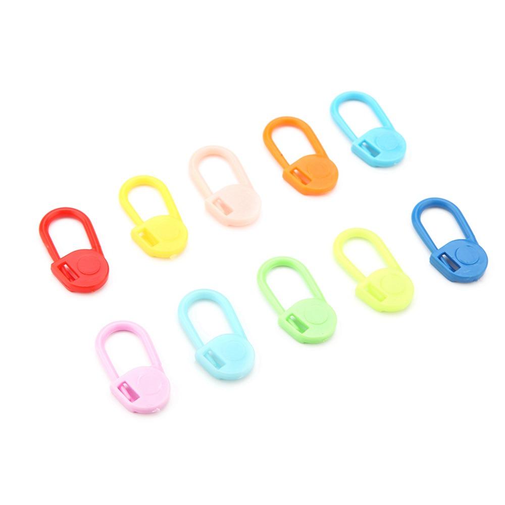 500PCS Plastic Safety Pins Colorful Quick Locking Knitting Markers Buckle Needle Crochet Markers Sweater Marking