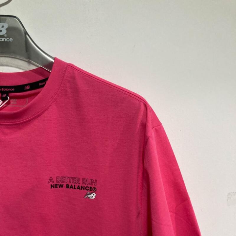 New Balance Frozen Running Pictogram Short Sleeve Tee Nbnef25303 Pink
