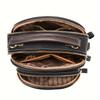 Women's Fashion Hundred Small Handbag Multi Pocket Casual Shoulder Crossbody Bag Layered Design Adjustable Shoulder Strap