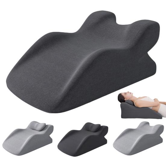 Couples Pillow Wavy Wedge Pillow for Chest Back Relief Memory Foam Butt Cushion Ergonomic Posture Support Multi-Functional Bed Pillow for Sitting