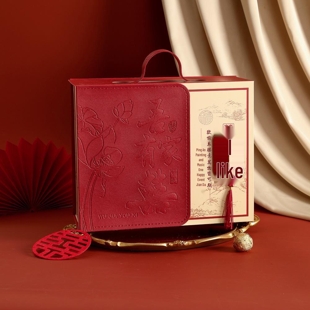 New Chinese Festive Flip-Top Candy Gift Box for Weddings, Birthdays, and Banquets