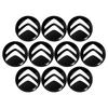 14mm Auto Schlüssel Emblem Aufkleber Auto Steuer Schlüssel Logo Zubehör für Citroen C1 C2 C3 C4 C5 C6 C8 C4L DS3 DS5 Auto Aufkleber akr256