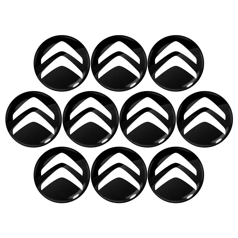 14mm Auto Schlüssel Emblem Aufkleber Auto Steuer Schlüssel Logo Zubehör für Citroen C1 C2 C3 C4 C5 C6 C8 C4L DS3 DS5 Auto Aufkleber akr256